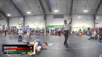 122 lbs Round 2 (8 Team) - Stone Phillips, Alabama Elite vs Mason Persons, ICON