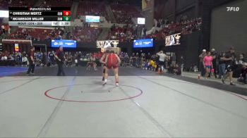 220 lbs Semifinal - McGregor Miller, Cougar Club Wrestling vs Christian Mertz, HWC SWAT