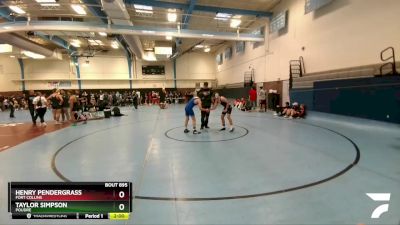 121-127 lbs Round 5 - Taylor Simpson, Poudre vs Henry Pendergrass, Fort Collins