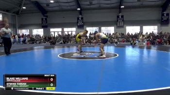 184 lbs Cons. Semi - Blake Williams, Adrian College vs Stefan Farian, John Carroll University