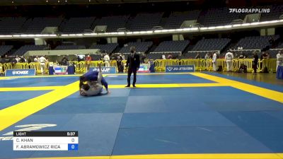 CALEB KHAN vs FAWEL ABRAMOWICZ RICAURTE 2021 World Jiu-Jitsu IBJJF Championship