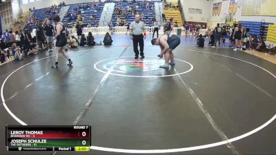 285 lbs Round 7 (8 Team) - Joseph Schulze, The Outsiders vs Leroy Thomas, Riverview WC