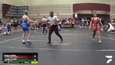 140 lbs Quarterfinal - Cohen Olsen, Best Trained vs Noah Karns, CP Wrestling Academy