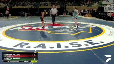 140 lbs Round 1 - Charley Millard, Patterson Mill vs Rebecca Ramirez, Tuscarora