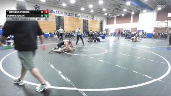 165 lbs Champ. Round 1 - Dominic Galan, Victor Valley vs Matheus Pereira, San Clemente