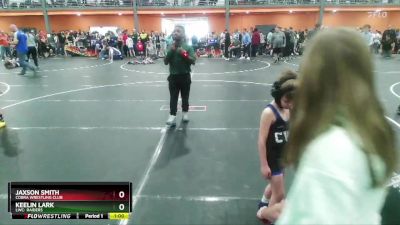 45 lbs Cons. Round 2 - Jaxson Smith, Cobra Wrestling Club vs Keelin Lark, LWC: Raiders