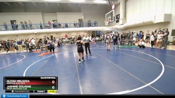120 lbs Quarterfinal - Aliyah Melgoza, Riverton Wolf Pack vs Jasmine Golavar, Bruin Wrestling Club