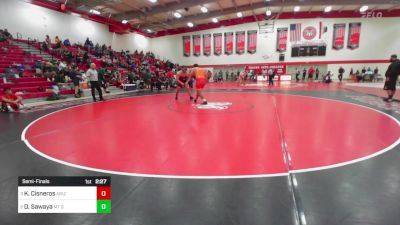 285 lbs Semifinal - Kaiden Cisneros, Arizona Christian vs Dib Sawaya, Mt Sac