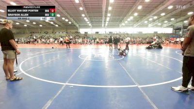 60 lbs Rr Rnd 3 - Elliot Van Der Porten, Knights Wrestling Club vs Grayson Allen, Ohio Titan Scarlet