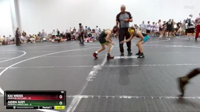 90 lbs Round 9 (10 Team) - Kai Weiss, Missouri Outlaws vs Aiden Nam, Pedraza Wrestling