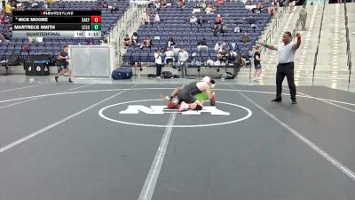 141 lbs Quarterfinal - Nick Moore, Campbellsville (Ky.) vs Martrece Smith, Life NCWA