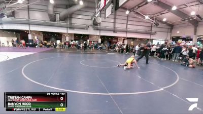 90 lbs Cons. Round 2 - Banyon Hood, Scots Wrestling Club vs Tristan Campa, Alamo City Wrestling Club