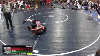 70 lbs Semifinal - Sean Hin, RED WAVE WC vs Maxwell Ellis, RED WAVE WC