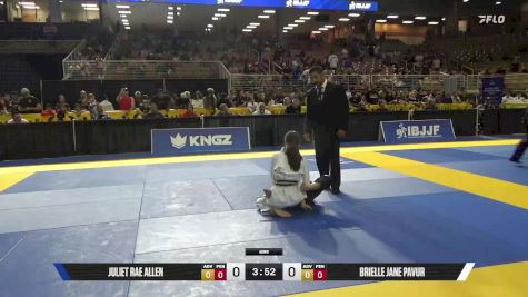 Brielle Jane Pavur vs Juliet Rae Allen 2025 Pan Kids Jiu-Jitsu IBJJF Championship