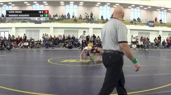 157 lbs 1st Place Match - Rhenzo Augusto, Elmhurst University vs Luke Swan, Wisconsin-Whitewater