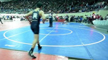 110 lbs Round Of 64 - Diesel Pedersen, Broken Arrow vs Silas Covington, Cascia Hall