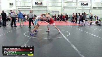106-113 lbs Round 1 - Wyatt Hostuttler, Gladiators Wrestling Club vs Dallas Owens, Unattached
