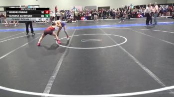 100 lbs Champ. Round 1 - Alyanna Barrager, Cherryvale vs Keirsie Carlile, Liberal Wrestling Club