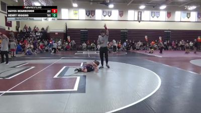 B-5 lbs Quarterfinal - Hayes Bearbower, Jesup Mat Club vs Henry Higgins, TWC