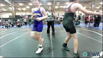 55 lbs Consi Of 4 - Liam Martin, Duncan Demon Wrestling vs Maylee Keck, Comanche Takedown Club