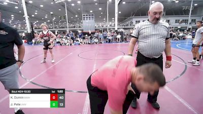 287 lbs Rr Rnd 3 - Kaleb Dumin, Boyertown vs Jackson Pate, University Hawks Wrestling Club Black