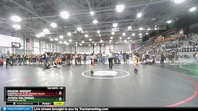 63 lbs 1st Place Match - Ayden Palomino, Toppenish USA WC vs Mason Weight, Roseburg Mat Club /Umpqua Valley Wrestling Associaction