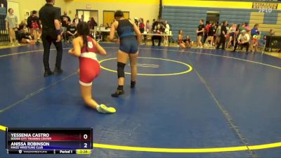 115 lbs Round 3 - Yessenia Castro, Dodge City Training Center vs Anissa Robinson, Maize Wrestling Club