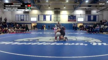 190 lbs 1st Place Match - Collin Christensen, Picayune High School vs Bradley Spicer, Vancleave High School