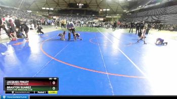 49 lbs 1st Place Match - Jacques Finley, Big Cat Wrestling Club vs Braxton Suarez, Moses Lake Wrestling Club