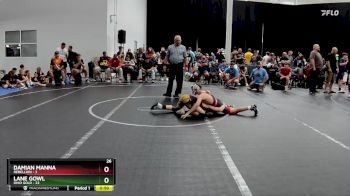 100 lbs Placement (4 Team) - Lane Gowl, Ohio Gold vs Damian Manna, Rebellion