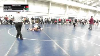 132 lbs Quarterfinal - Luke Eaton, Skyridge vs Owen Toy, Mountain Ridge