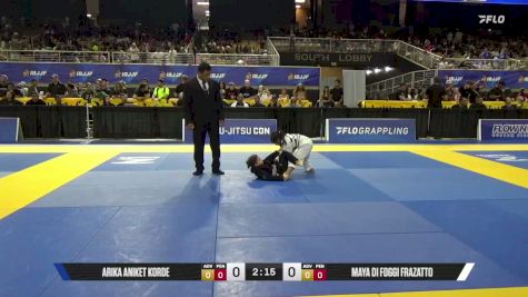 Maya Di Foggi Frazatto vs Arika Aniket Korde 2026 Pan Kids Jiu-Jitsu IBJJF Championship