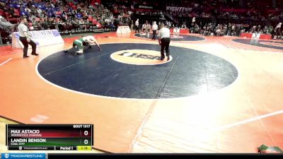 1A 165 lbs Semifinal - Max Astacio, Woodstock (Marian) vs Landin Benson, Coal City