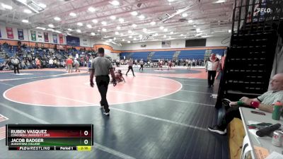 197 lbs Cons. Round 3 - Jacob Badger, Augustana College vs Ruben Vasquez, Concordia University (WI)