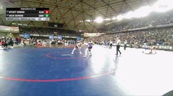 Boys 2A 150 lbs Champ. Round 1 - Jack Givens, Columbia River vs Wyatt Green, Ellensburg