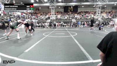 126 lbs Round Of 16 - Lanay Salefske, Midwest City Bombers Youth Wrestling Club vs Reagan Doyle, Cowboy Wrestling Club