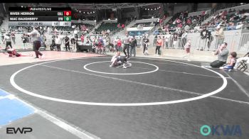 58 lbs Consi Of 16 #2 - River Herron, Collinsville Cardinal Youth Wrestling vs Mac Daugherty, Victory Youth Wrestling