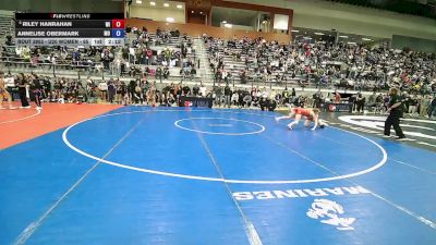 U20 Women - 65 lbs Cons. Semis - Riley Hanrahan, WI vs Annelise Obermark, MO