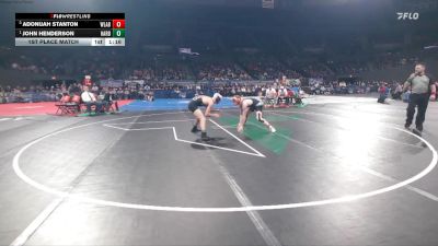 3A Boys 132 lbs 1st Place Match - John Henderson, Harrisburg Boys vs Adonijah Stanton, Willamina Boys