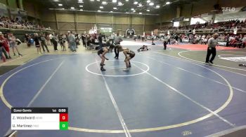116 lbs Consolation - Zane Woodward, Hershey Panthers vs Uriah Martinez, Free Agent