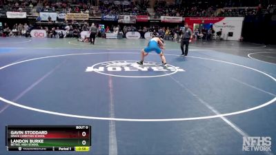 215 lbs Cons. Round 2 - Gavin Stoddard, Grace Christian School vs Landon Burke, Bethel High School