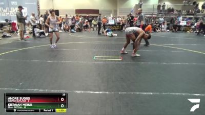 120 lbs Semis & 1st Wrestleback (8 Team) - Kiernan Meink, Team Gotcha vs Andre Suggs, Indiana Outlaws