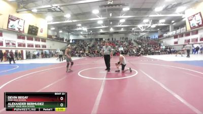 126 lbs Champ. Round 1 - Alexander Bermudez, Desert Ridge High School vs Devin Begay, Page High School