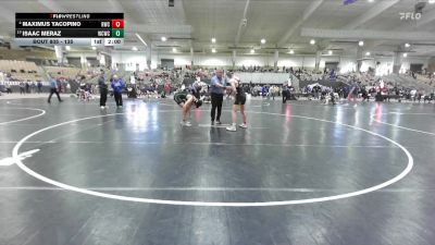 135 lbs Champ. Round 1 - Isaac Meraz, Williamson Co Wrestling Club vs Maximus Yacopino, Rabbit Wrestling Club