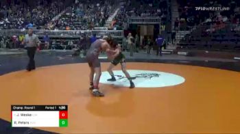 2A-132 lbs Champ. Round 1 - Jaxon Weske, Cokeville vs Randy Peters, Moorcroft