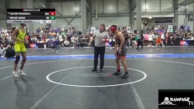 132 lbs Champ. Round 1 - Miles Dean, Bobcat WC vs Jacob Magnall, MAC