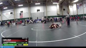 157 lbs Cons. Round 3 - Cody Hicks, Fort Hays State vs Cooper Voorhees, Wyoming