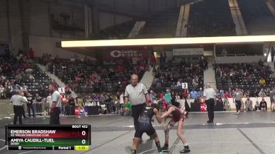 70 lbs 3rd Place Match - Amiya Caudill-Tuel, Derby vs Emerson Bradshaw, OZ Trojan Wrestling Club