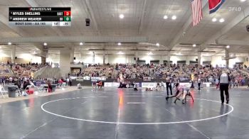 AA 165 lbs Cons. Round 1 - Myles Snelling, Bartlett High School vs Andrew Weaver, Dobyns Bennett High School
