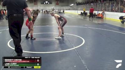 110 lbs Semifinal - Lane Curry, Martin Mean Machine vs Bennett Cheyne, Northview Wildcat Youth Wrestling